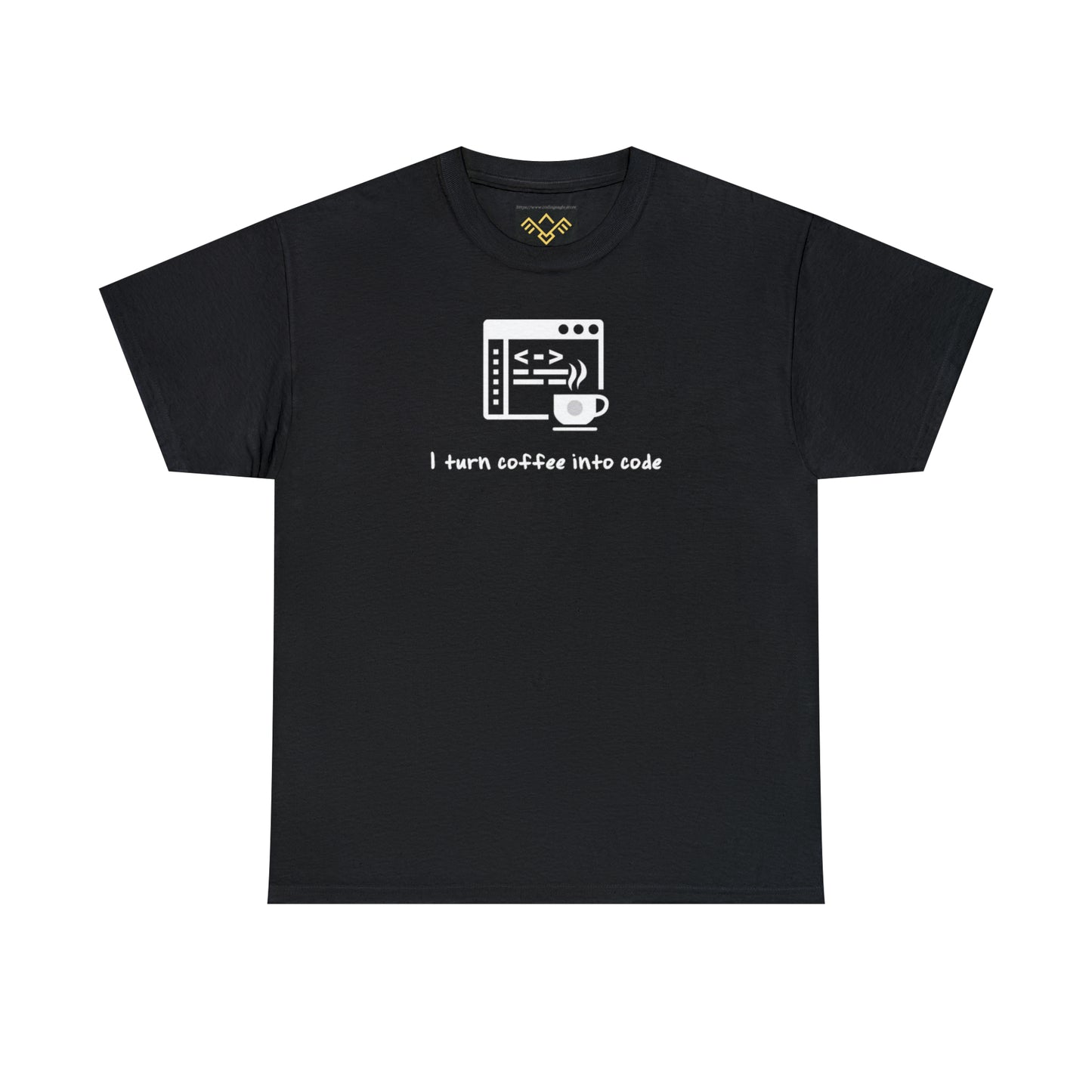 "I turn Coffee into code" hoodie + shirt