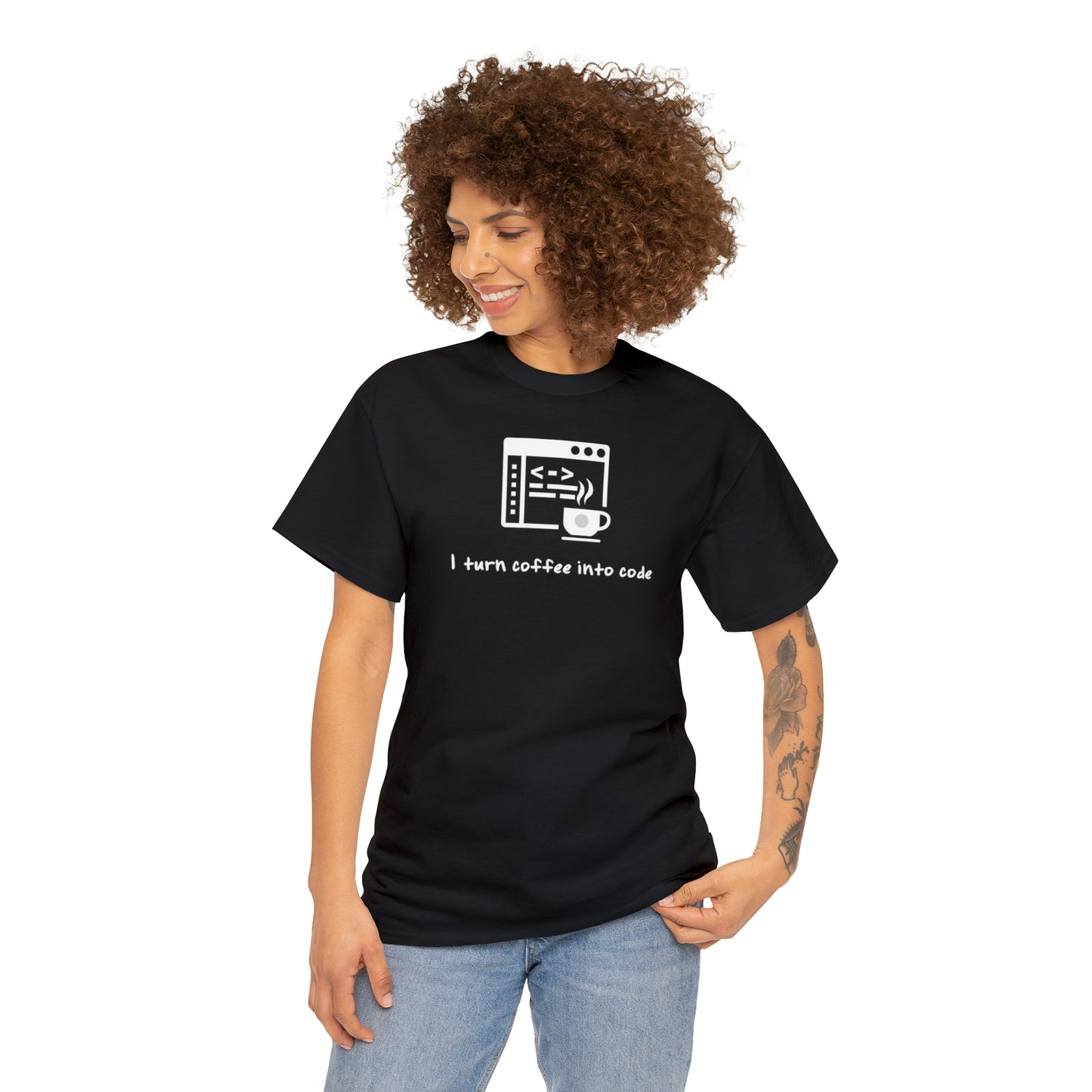 "I turn Coffee into Code" shirt