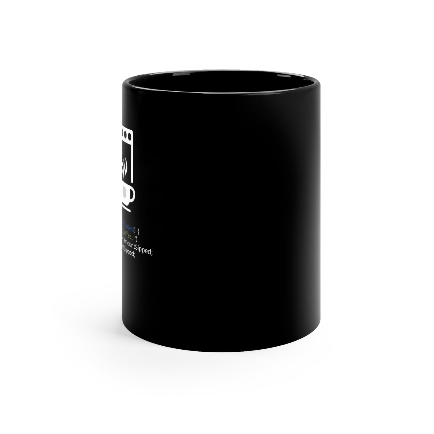 Coffee mug JS Function "SipCoffee()"
